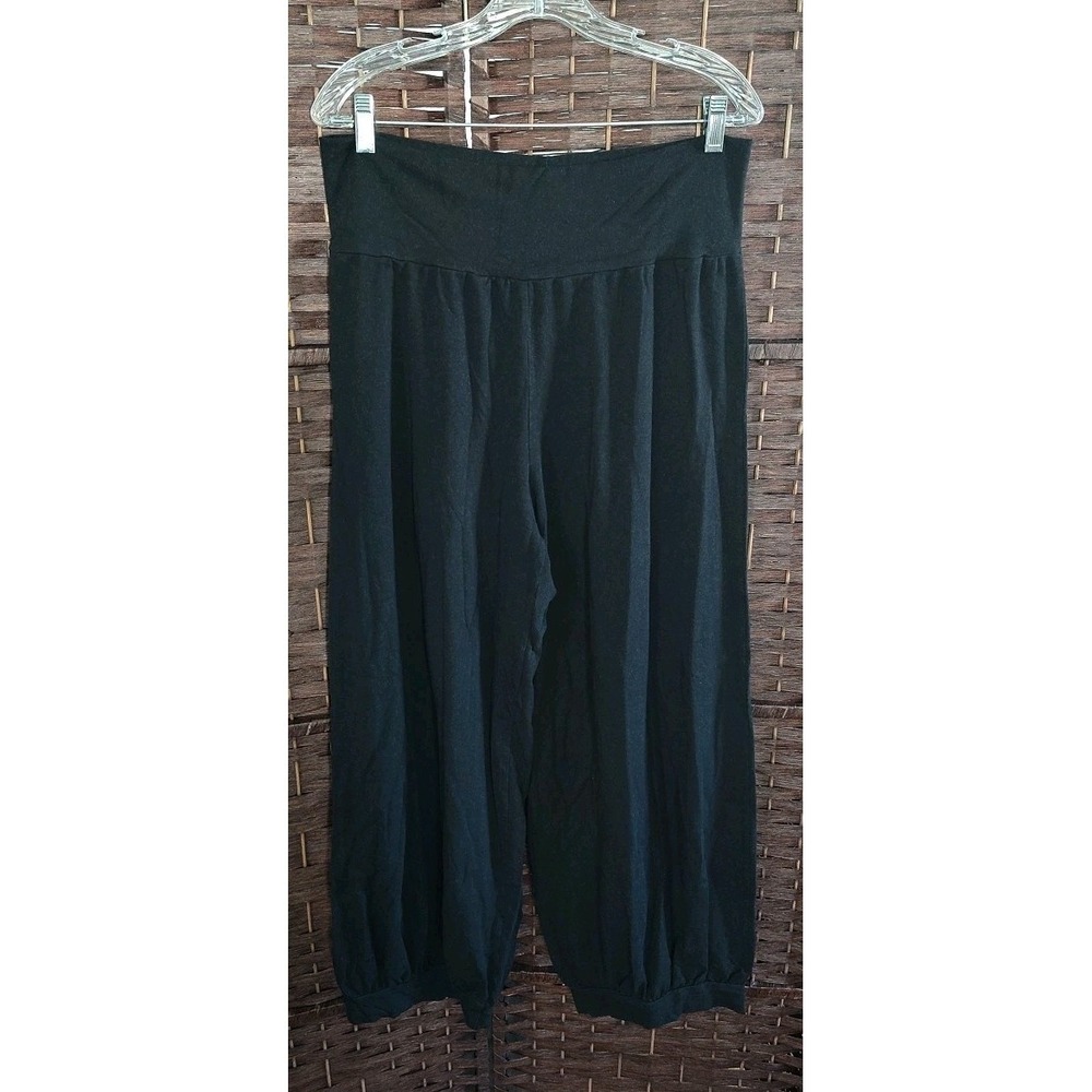 Bryn Walker Bamboo Organic Cotton Black Lantern Balloon Pants M Lagenlook Chic
